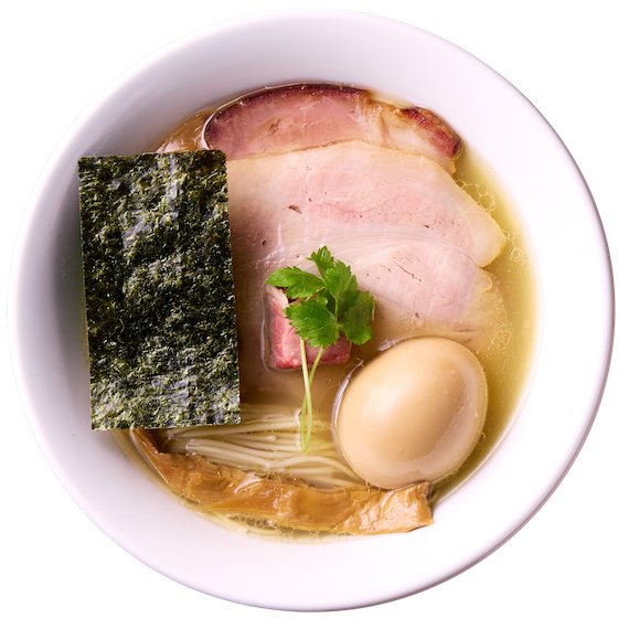 塩らぁ麺（味玉のせ）