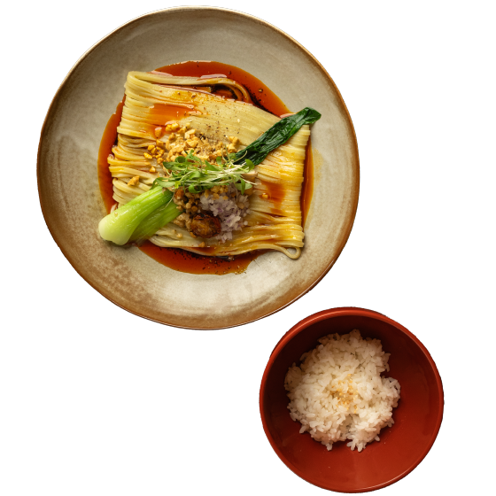 ヴィーガン担々もち麺