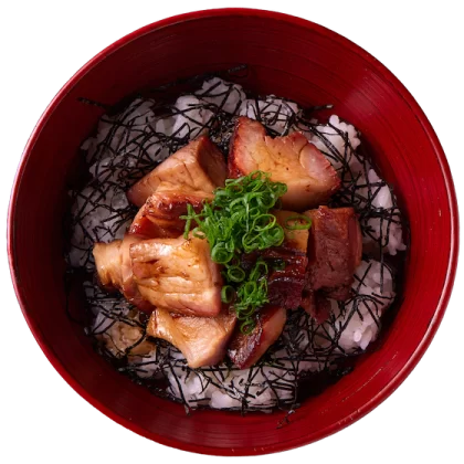 2種の豚チャーシューごはん