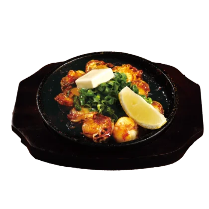 Teppan Grilled Hotate Butter Shoyu　ホタテのバター醤油焼き