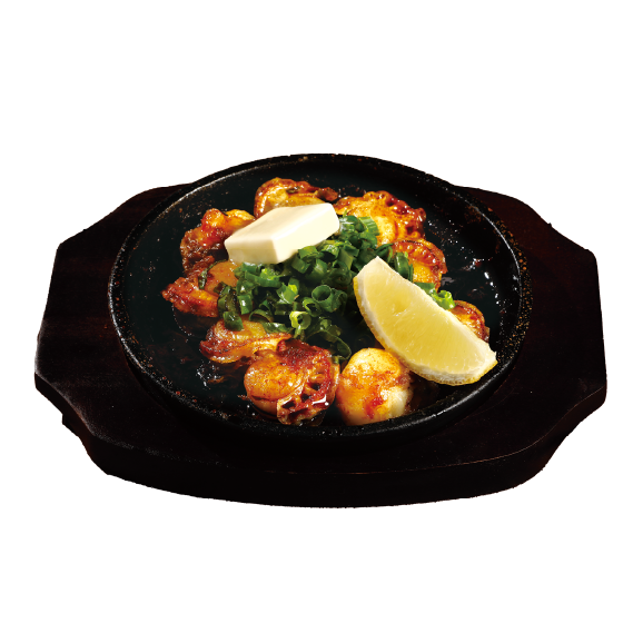 Teppan Grilled Hotate Butter Shoyu　ホタテのバター醤油焼き