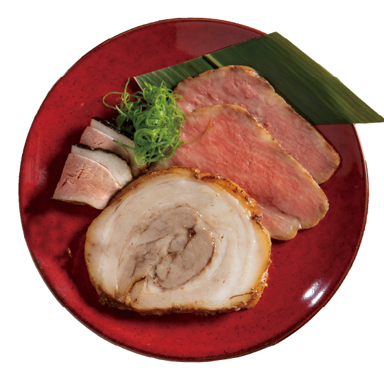 Three Kinds Of Chashu　3種のチャーシュー