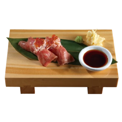 A5 Wagyu Kani Ikura　A5和牛カニいくらにぎり